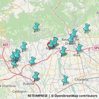 Mappa Via Monteferro, 36063 Marostica VI, Italia (9.0305)