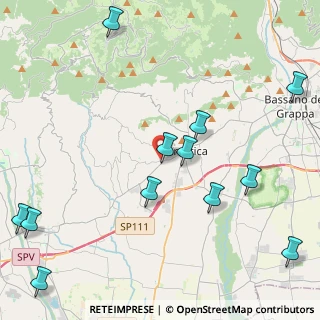Mappa Via Monteferro, 36063 Marostica VI, Italia (5.4575)