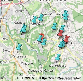 Mappa 22060 Cucciago CO, Italia (1.85105)