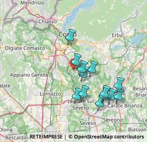 Mappa 22060 Cucciago CO, Italia (6.72077)