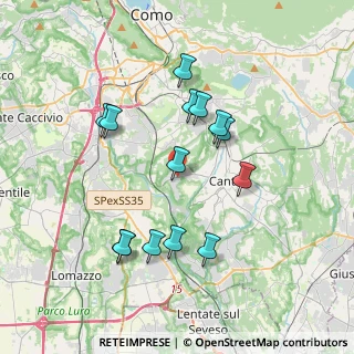 Mappa 22060 Cucciago CO, Italia (3.48571)