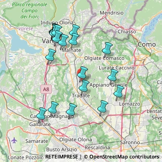 Mappa Via Ungaretti, 21040 Venegono Inferiore VA, Italia (8.4135)