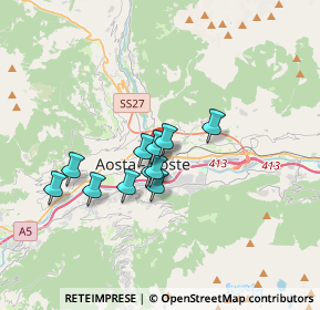 Mappa Via Mont Gelè, 11100 Aosta AO, Italia (2.55)