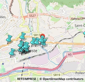 Mappa Via Mont Gelè, 11100 Aosta AO, Italia (1.0155)