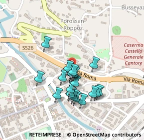 Mappa Via Mont Gelè, 11100 Aosta AO, Italia (0.18)