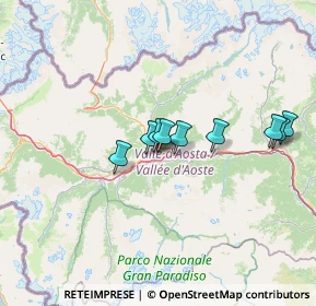 Mappa Via Mont Gelè, 11100 Aosta AO, Italia (32.4565)