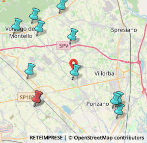 Mappa Via Fiume, 31050 Ponzano Veneto TV, Italia (5.27417)