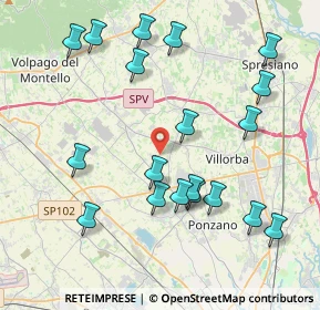 Mappa Via Fiume, 31050 Ponzano Veneto TV, Italia (4.37474)