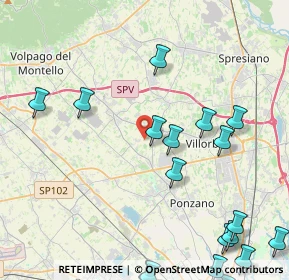 Mappa Via Fiume, 31050 Ponzano Veneto TV, Italia (6.1035)