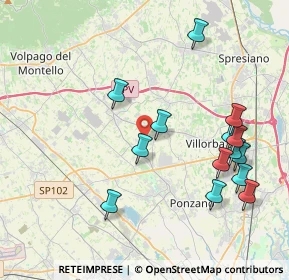 Mappa Via Fiume, 31050 Ponzano Veneto TV, Italia (4.28214)