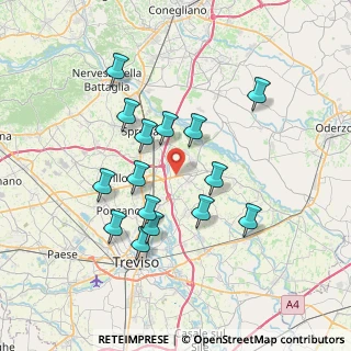Mappa Via Postumia, 31020 Villorba TV, Italia (6.68333)