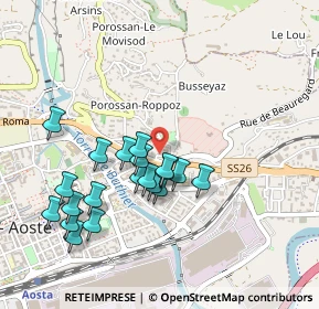 Mappa Rue des Seigneurs de Quart, 11100 Aosta AO, Italia (0.4455)