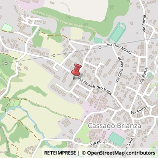 Mappa Via A. Volta, 57, 23893 Cassago Brianza, Lecco (Lombardia)