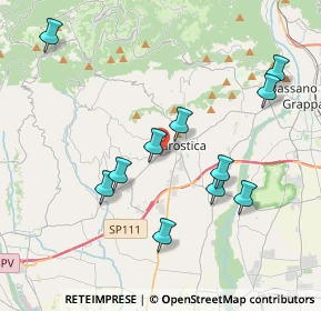 Mappa Via Panica, 36063 Marostica VI, Italia (3.92545)