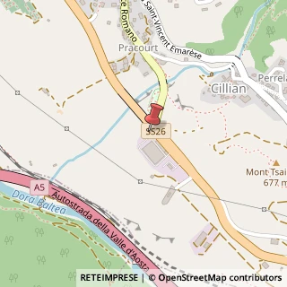Mappa Via Ponte Romano, 228, 11027 Saint-Vincent, Aosta (Valle d'Aosta)