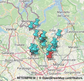 Mappa Via Papa Giovanni XXIII, 22063 Cantù CO, Italia (9.919)