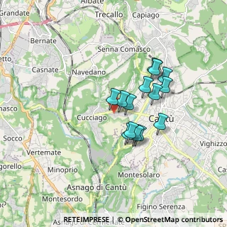 Mappa Via Gian Lorenzo Bernini, 22060 Cucciago CO, Italia (1.31857)