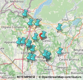 Mappa Via Canova, 22060 Cucciago CO, Italia (6.98882)