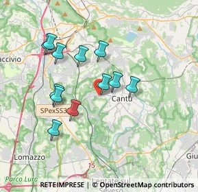 Mappa Via Canova, 22060 Cucciago CO, Italia (3.24333)