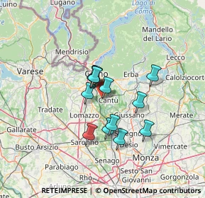 Mappa Via Canova, 22060 Cucciago CO, Italia (9.49154)