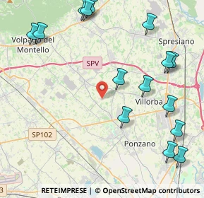 Mappa Via Cal di Giavera, 31050 Ponzano Veneto TV, Italia (5.374)