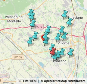 Mappa Via Cal di Giavera, 31050 Ponzano Veneto TV, Italia (3.254)