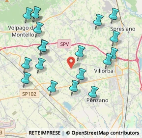 Mappa Via Cal di Giavera, 31050 Ponzano Veneto TV, Italia (4.47947)