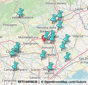 Mappa Via Cal di Giavera, 31050 Ponzano Veneto TV, Italia (16.315)