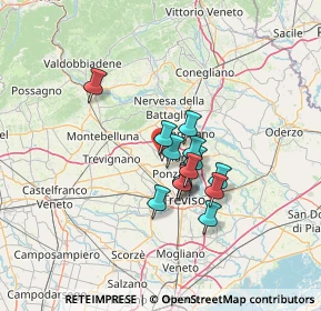 Mappa Via Cal di Giavera, 31050 Ponzano Veneto TV, Italia (9.34357)