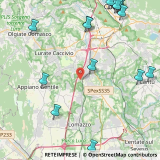Mappa Via Campagnola, 22073 Fino Mornasco CO, Italia (6.978)