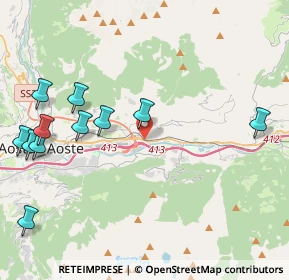 Mappa Via Teppe, 11020 Quart AO, Italia (5.06909)