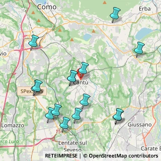 Mappa Via Dante, 22063 Cantù CO, Italia (4.614)