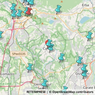 Mappa Via Dante, 22063 Cantù CO, Italia (6.7655)