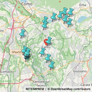 Mappa Via Tommaso Grossi, 22063 Cantù CO, Italia (4.36)