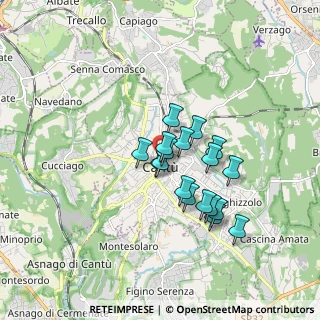 Mappa Via Dante, 22063 Cantù CO, Italia (1.29111)