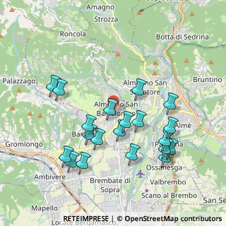 Mappa Via brogher, 24030 Almenno San Bartolomeo BG, Italia (1.9415)
