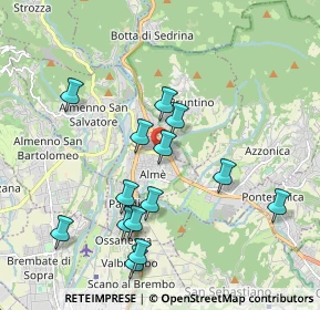 Mappa Via San Giovanni Bosco, 24011 Almè BG, Italia (1.91214)