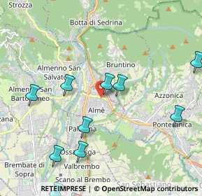 Mappa Via San Giovanni Bosco, 24011 Almè BG, Italia (2.74)