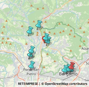 Mappa Via San Giovanni Bosco, 24011 Almè BG, Italia (4.07583)