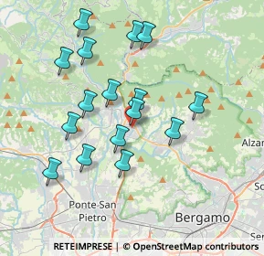 Mappa Via San Giovanni Bosco, 24011 Almè BG, Italia (3.46188)