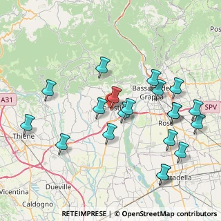 Mappa Via Generale Carlo Alberto dalla Chiesa, 36063 Marostica VI, Italia (8.7355)