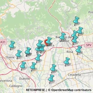 Mappa Via Generale Carlo Alberto dalla Chiesa, 36063 Marostica VI, Italia (8.9825)