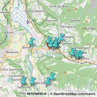 Mappa Via Mura, 24034 Cisano Bergamasco BG, Italia (1.88714)