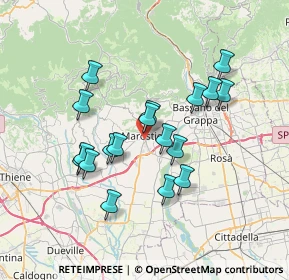 Mappa Via Campo Sportivo, 36063 Marostica VI, Italia (6.22167)