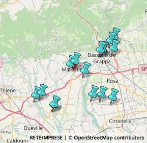 Mappa Via Campo Sportivo, 36063 Marostica VI, Italia (7.21813)