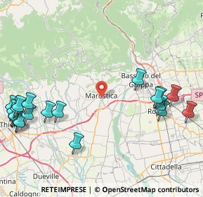 Mappa Via Campo Sportivo, 36063 Marostica VI, Italia (11.37)