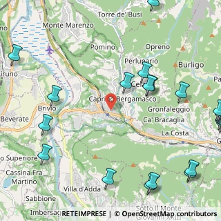 Mappa Via dei Mille, 24034 Cisano Bergamasco BG, Italia (3.215)