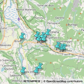 Mappa Via dei Mille, 24034 Cisano Bergamasco BG, Italia (1.61462)