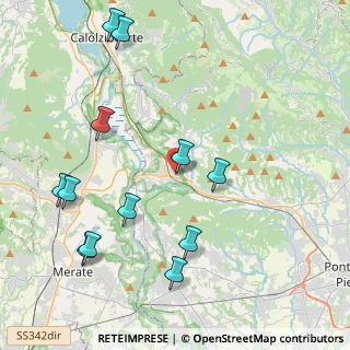 Mappa Via dei Mille, 24034 Cisano Bergamasco BG, Italia (4.83333)