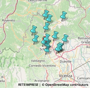 Mappa Via Progresso, 36015 Schio VI, Italia (9.304)